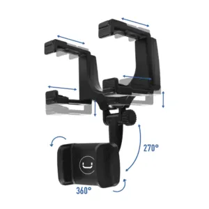 Holder, Cellphone, Rearview Mirror, Unno Tekno