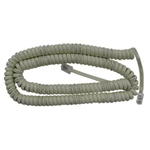 Miyako Coiled Modular Telephone Cord, 25ft