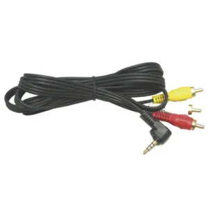 Gold 3.5mm Stereo 3 lines to 3 RCA Plug 6ft .Blister, Miyako