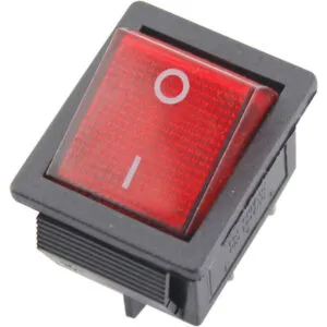 Switch, See Saw, illuminated, On-Off, 20A/125v, 15A/ 250v, 4Pin, Miyako