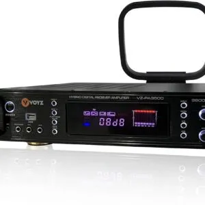 VOYZ Wireless Bluetooth Digital Home Stereo Amplifier - Hybrid Multi-Channel 3500 Watt Power Amplifier Home Audio Receiver System w/AM/FM Radio, MP3/USB,AUX,RCA Karaoke Mic and Remote Control Included