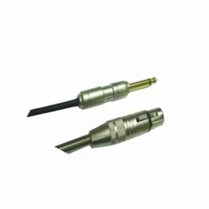 Cable, Audio, XLR male to 1/4" mono plug, 20ft, "Sky"