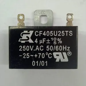 Fan Capacitor w/wires  4uf 250v