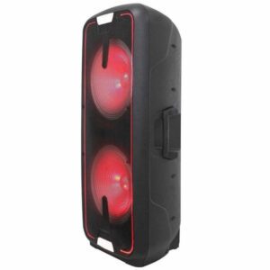 Dual 15" Dynamic Woofer Led Light Show Bluetooth Rechargeable Speaker with Party Lights - Image 3