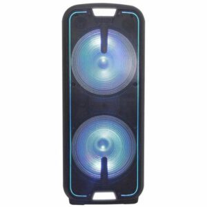 Dual 15" Dynamic Woofer Led Light Show Bluetooth Rechargeable Speaker with Party Lights - Image 1