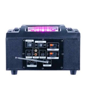 Home Party System with 2,000 Watts Dual 8" Woofers, Party Lights, Bluetooth Playback, Fm Radio - Image 3