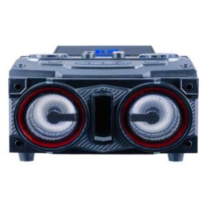 Home Party System with 2,000 Watts Dual 8" Woofers, Party Lights, Bluetooth Playback, Fm Radio - Image 4