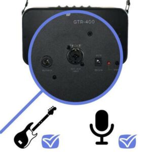 Portable Retro Bluetooth Speaker & Guitar Amp - Image 3