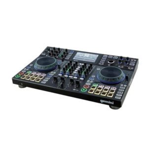 Standalone Dj Console with 2 Decks, 4 Channel Mixer, Touch Capacitive Jog Wheels and 7-Inch Hd Screen - Image 1