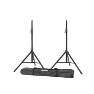 2 Tripod Speaker Stands with Carry Bag - Image 1