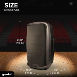 2000 Watt 15” Active Bluetooth Loudspeaker with Stand - Image 6