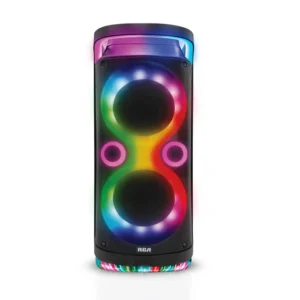 RCA Disco 2108 Flame Effect Bluetooth Party Speaker with Dual 8" Woofers - Image 1