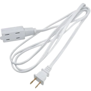 Cord, Extension, Indoor, 18GA, 25ft, white - Image 1