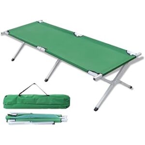 Folding Cot Camping Bed Portable Outdoor Sleeping Cots Adults - Image 3