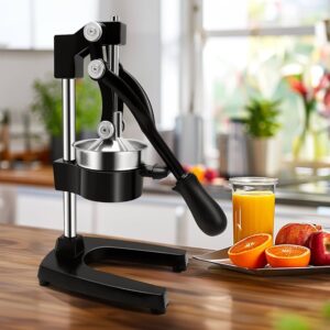 Manual Citrus Juicery Duty Commerical Grade Hand Press Orange ,Lemon Squeezer,Black - Image 4