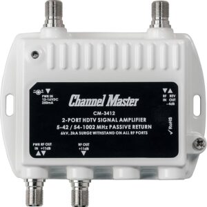 Booster, Signal, HDTV, 2 Port, 54-1002 Mhz, "Channel Master"