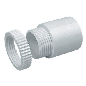 Adapter, for conduit pipe, PVC, 20mm, male threading