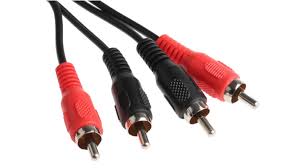 Cable, Audio, 2 RCA male to 2 RCA male, 6ft