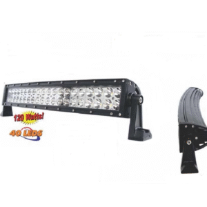 Light Bar, Black, 40 LED, 120w, Curved