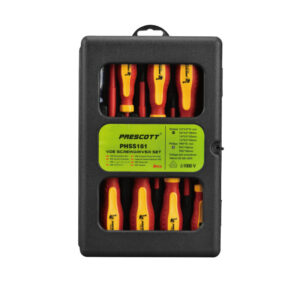 Screwdriver Set, Insulated, VDE, 1000v rated, 8pc, Prescott