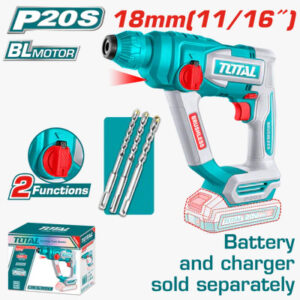 Drill, Hammer, Rotary, Cordless, 20v, 11/16", 1.8J, Total - Image 3