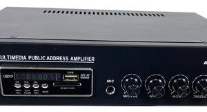 Amplifier, PA, Compact, BT/ USB/ SD/ FM, Mic Vol Control, Built-in Antenna
