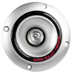 Speaker, Tweeter, Bullet, 4, 75W (RMS), Silver, Blue LED
