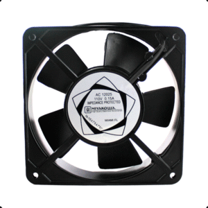 Fan,Cooling, 5 Blades, 4.7" x4.7" x1" ,110v , Metal.  Miyako
