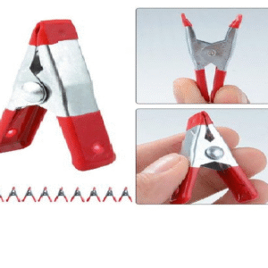 Battery Clips, Metal Spring Clamps 6"