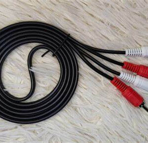 Cable, Audio, 2 RCA Plug to 2 RCA Jacks, 12ft