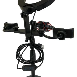 Stand, Desk, Broadcast, Dual Mount, Tablet & Phone Holder, LED Light - Image 3