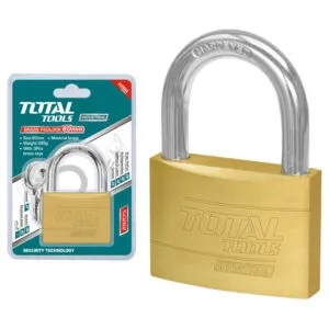 Padlock, Brass, Heavy Duty, 60mm, Total