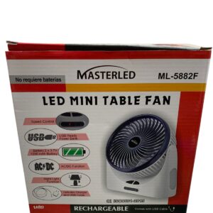 Fan, Rechargeable, Desk, 5", MasterSonic - Image 4
