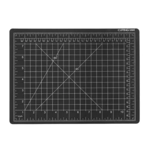 Cutting Mat, 9"x 12", Black, Hawk