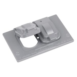 Cover, Double Outlet, Outdoor, Weatherproof, Troen