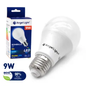 Bulb, LED, 9W, White, E27, Angel Light