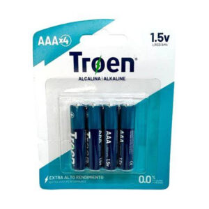 Battery, Alkaline, AAA (4-pack), Troen