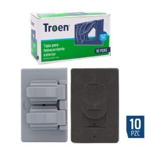 Cover, Double Outlet, Outdoor, Weatherproof, Troen - Image 4