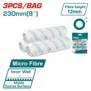 Paint Roller Sleeves, 9", 3pc, Total - Image 3