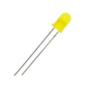 LED Bulb, 5mm,  Diffused, Yellow
