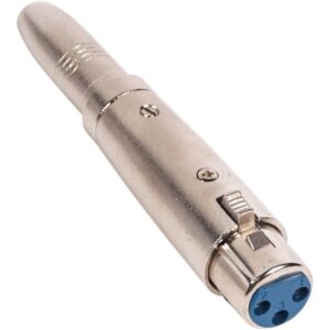 Connector, Adapter, Audio, XLR 3 pin Male to 1/4", Mono Female