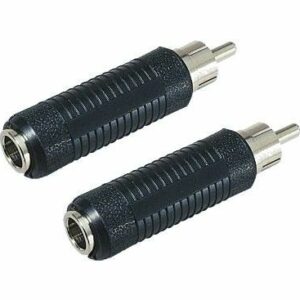 Connector, Adapter, Audio, 1/4" Stereo Jack to RCA Plug - Image 1