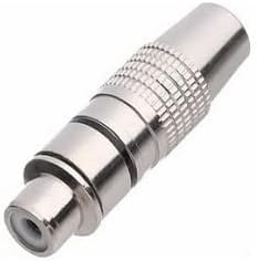 RCA female to female adapter Silver