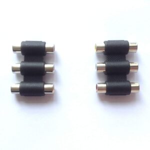 Connector, Coupler, 3 RCA Jack to 3 RCA Jack, Audio/ Video - Image 2