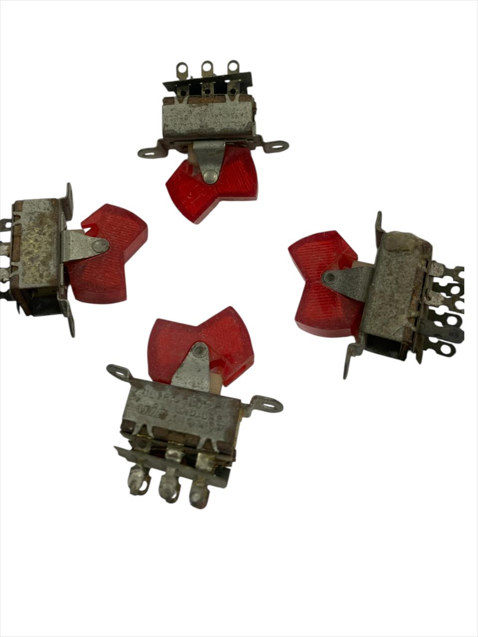 Pactrade Marine 5PCS Rocker Switch ON-OFF-ON DPDT 7 PIN 2 Red LED