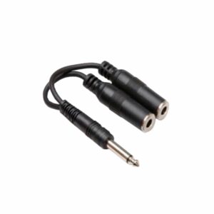 ¼”Mono plug to 2x ¼” female