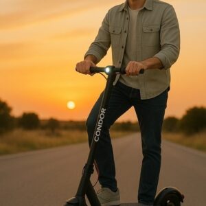 Scooter, Electric, 20km/h, Black, Condor - Image 3