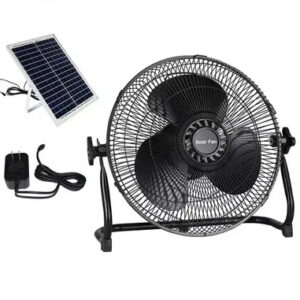 Fan, Rechargeable, Floor, 8, Solar - Image 3