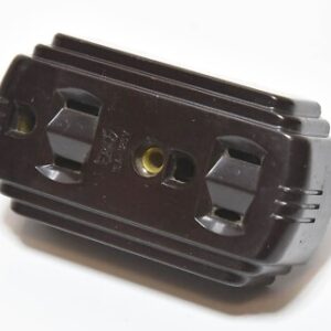 Adapter, Ground, Double Outlet, Vintage