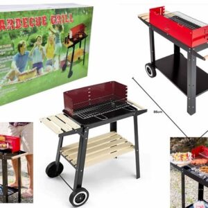 Grill, Portable, BBQ, 14", w/ Wheel - Image 3